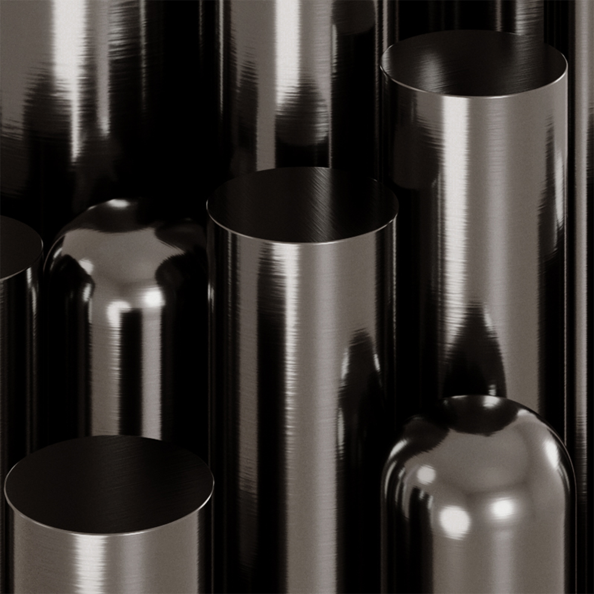 Steel, Brushed Gun Metal Steel, Brushed Gun Metal