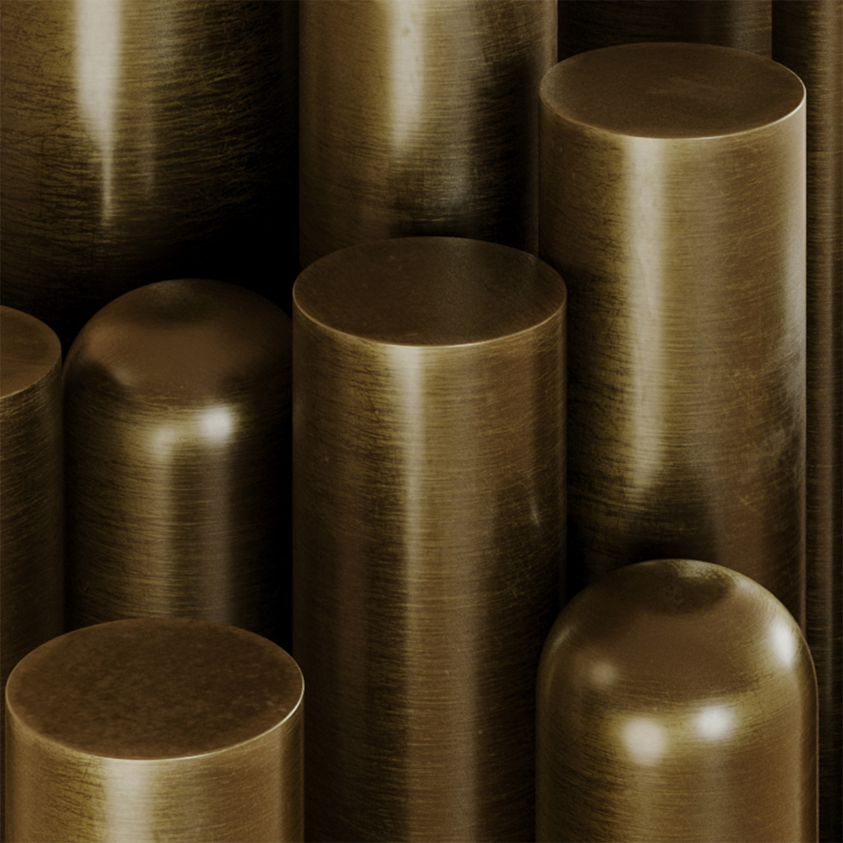 Brass, Aged Brushed Brass Brass, Aged Brushed Brass