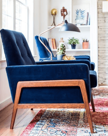 Classic Blue Pantone- Armchair Classic Blue Pantone- Armchair