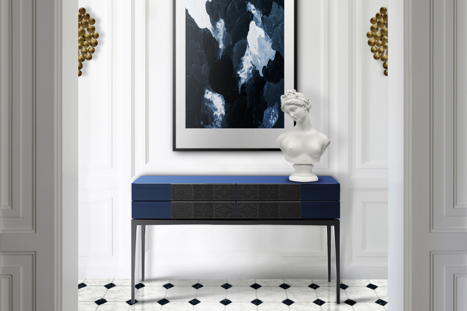 Classic Blue Pantone-Virtuoso Console Classic Blue Pantone-Virtuoso Console