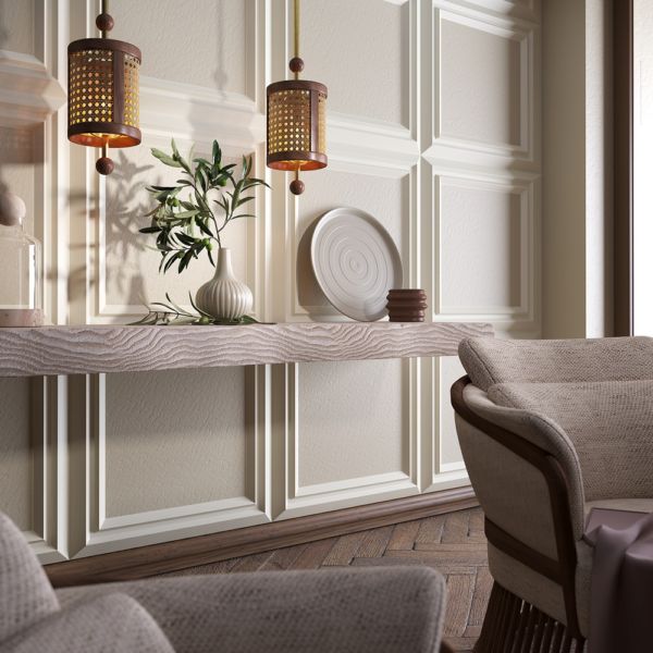 Hamilton Rattan Pendant Lamp