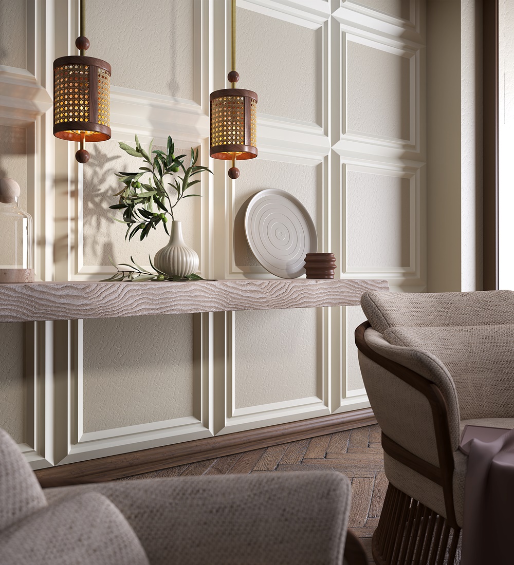 Hamilton Rattan Pendant Lamp