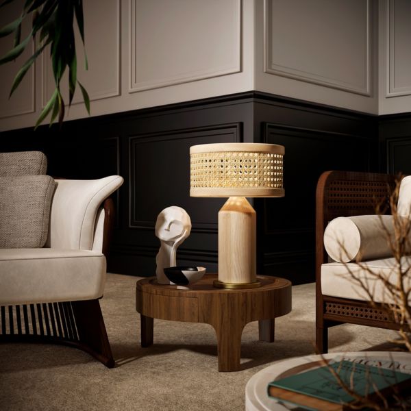 Hamilton Rattan Table Lamp