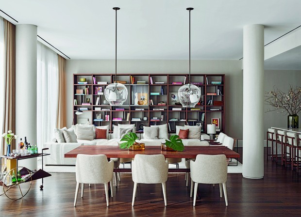 Living room and dining room integrated