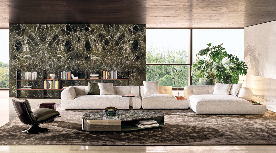 Minotti's exhibition at Milan Design Week 2025 will showcase their latest luxury furniture collections, emphasizing sophisticated design and exceptional craftsmanship. The brand's living room setups are expected to feature elegant sofas, refined coffee tables, and stylish lighting, all exemplifying Minotti's commitment to contemporary aesthetics and comfort