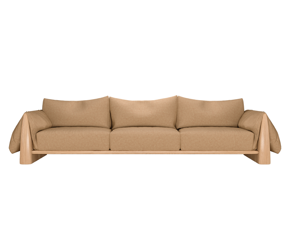 Handcrafted with meticulous attention to detail with high-quality materials by Portuguese Artisans, the Dudley sofa exudes a sense of sophistication that can enhance any living space. Structured in smoked walnut wood, it’s a perfect addition to any home, offering both comfort and a touch of refined style.