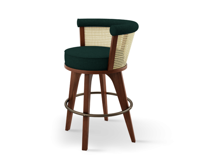 Bar Chair Wood Tailors Club Forest Green Color bar-chair-forest-green