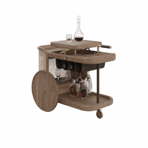 Brinsley Bar Cart By Wood Tailors Club Listening Bars