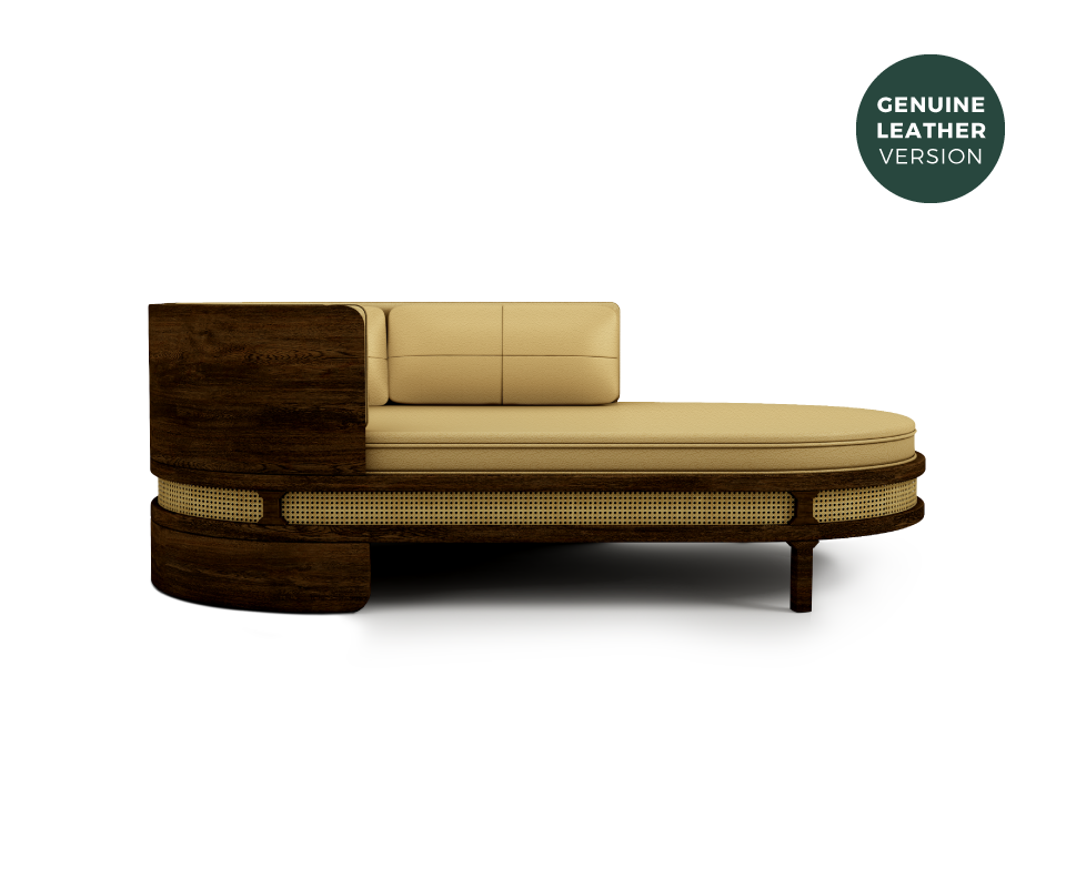 Earth Tones Trend: Interior Décor chaise longue wood tailorsclub chaise-longue-wood-tailorsclub