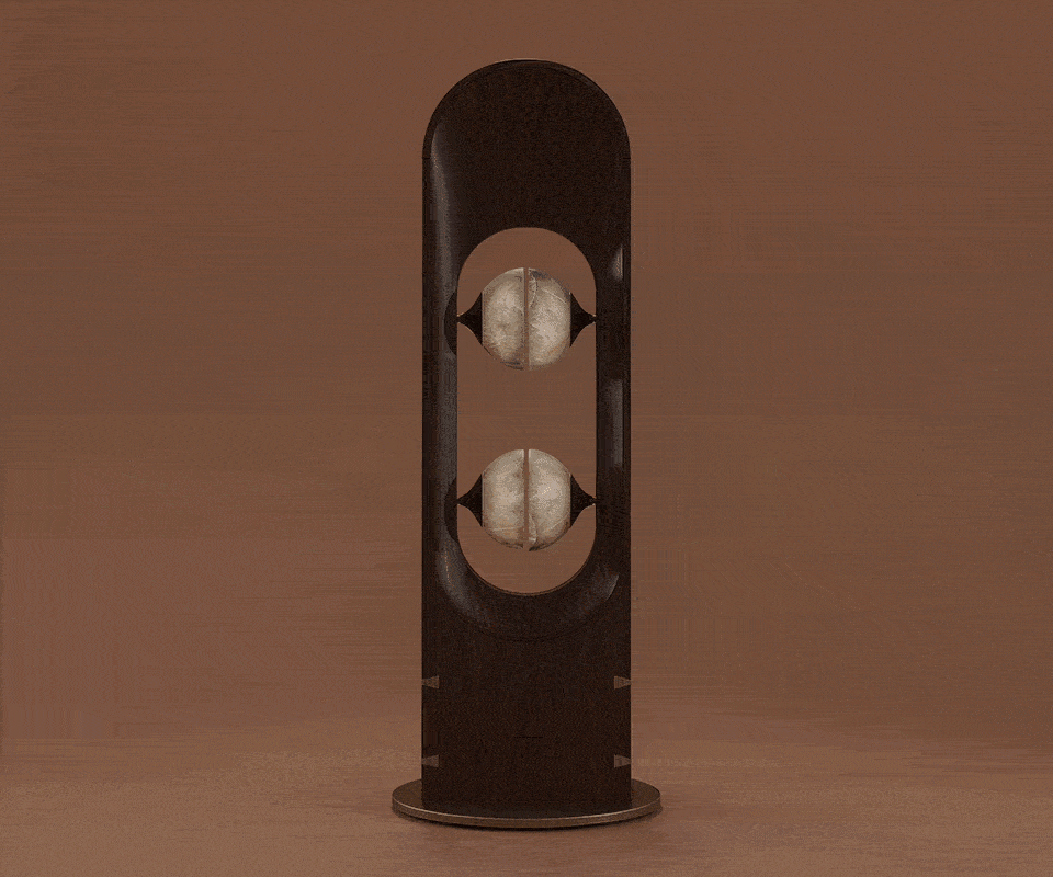Foley Floor Lamp turning on and off.