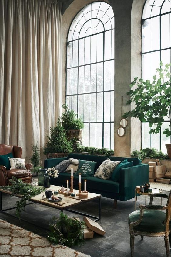 Forest Green Trend Interior Decor Inspiration forest-green-color-trend-interior-decor