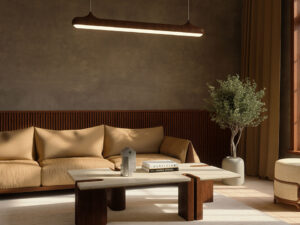 Grenville Center Tables - Travertine X Walnut Wood