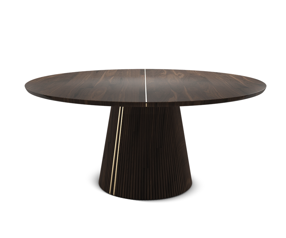 Henry Dining Table with brass detail Henry Dining Table with brass detail