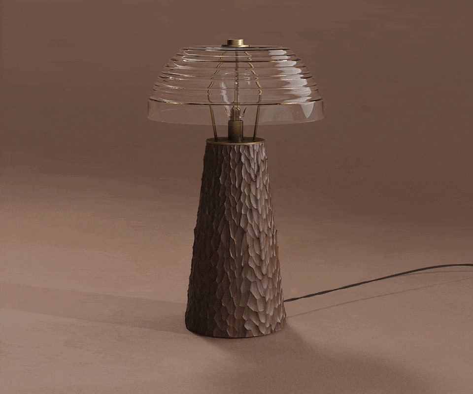 Lloyd I Table Lamp turning on and off.