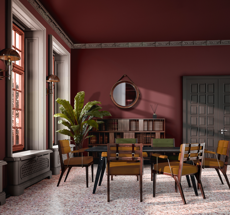 Earth Tones Trend: Interior Décor modern mid century dining room modern-mid-century-dining-room