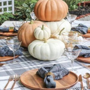 thanksgiving pumpkin decor idea