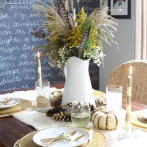 thanksgiving table decor