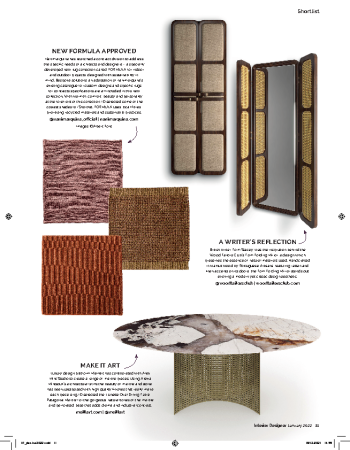 Interior Design Magazine - December 2022 - Tom Folding Mirror Interior Design Magazine - December 2022 - Tom Folding Mirror